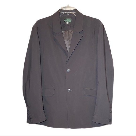 Hammacher Schlemmer Jacket Gray L Weatherproof No Iron Travel Wear - Picture 1 of 10